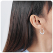 Silver Hoop Earring HO-2575
